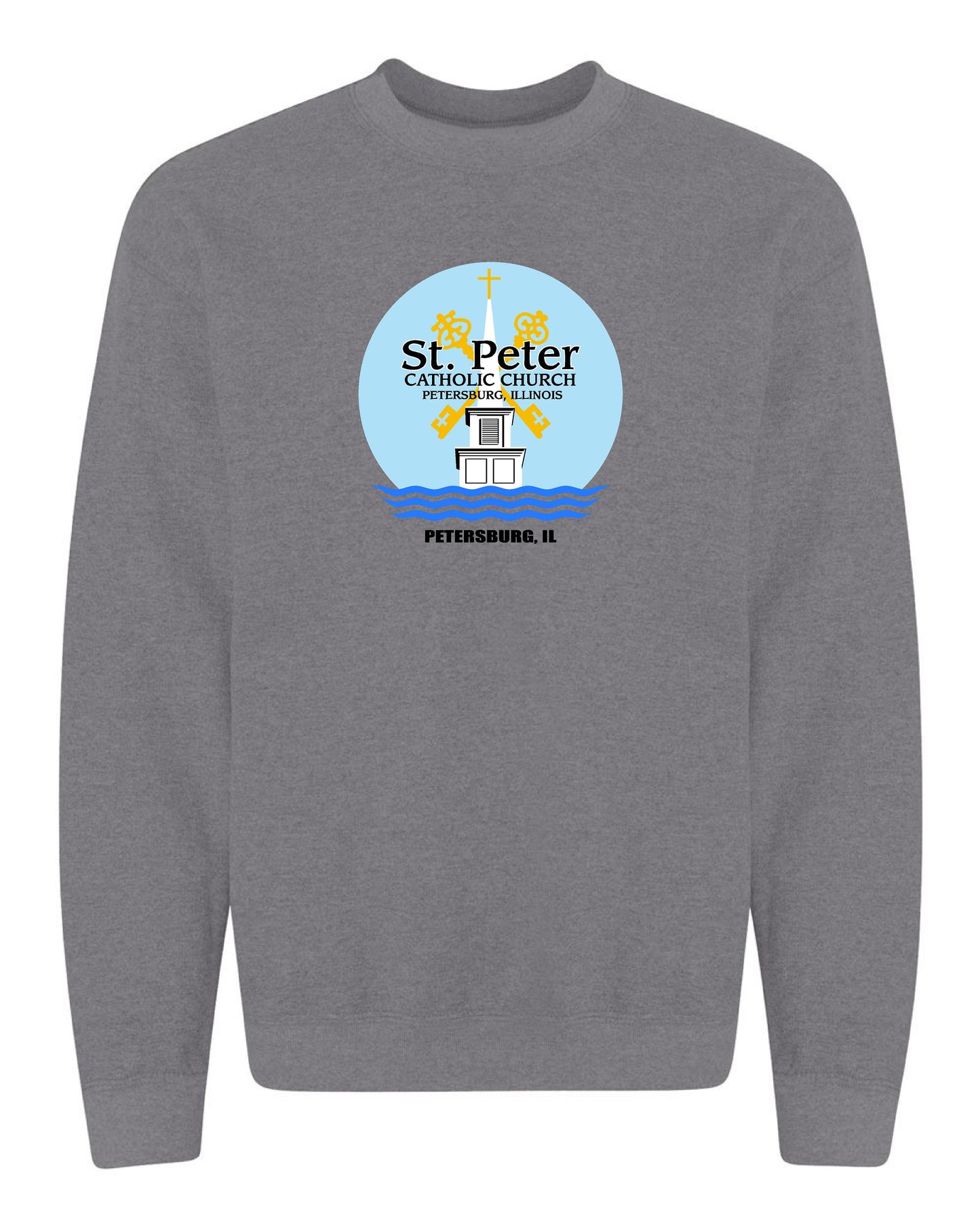 St. Peter and Holy Family Catholic Church Unisex Crew Sweatshirt (P.18000)