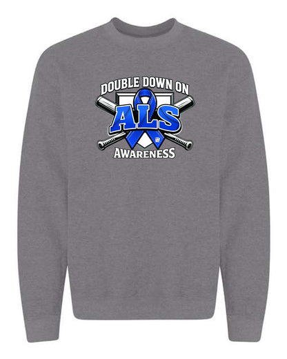 DOUBLE DOWN ON ALS Unisex Crewneck Sweatshirt (P.18000/18000B)
