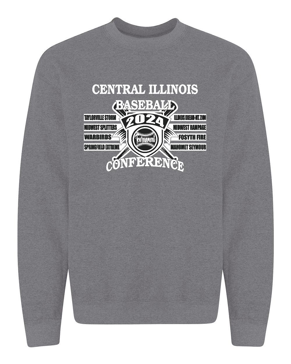 CENTRAL IL BASEBALL CONFERANCE TOURNAMENT CREWNECK SWEATSHIRT (P.18000)