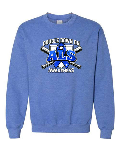 DOUBLE DOWN ON ALS Unisex Crewneck Sweatshirt (P.18000/18000B)