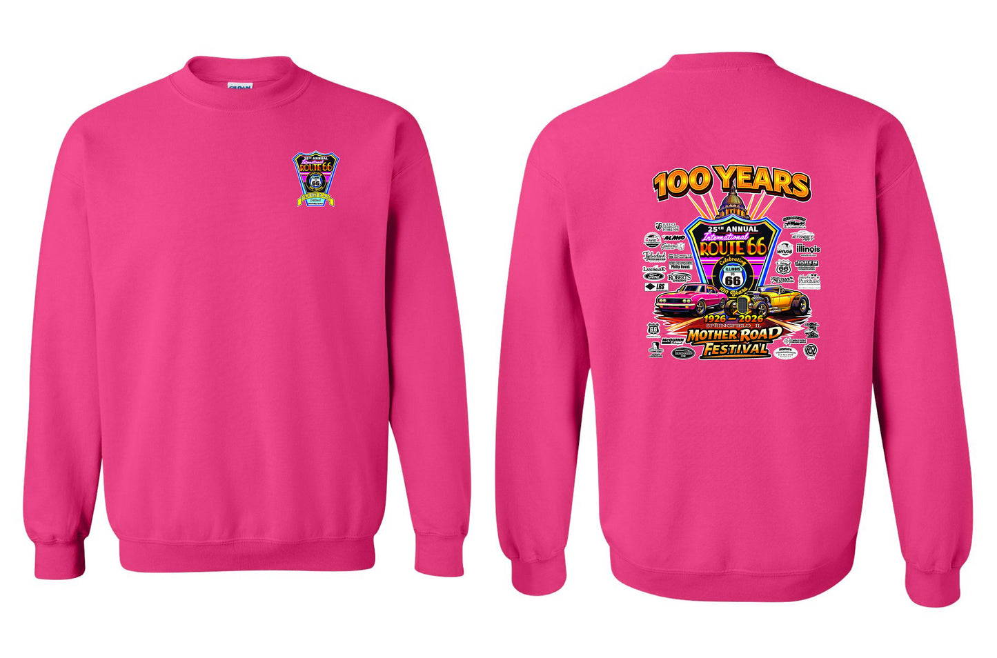 25TH ANNUAL ROUTE 66 MOTHER ROAD FESTIVAL 2026 CREW SWEATSHIRT (P.18000)