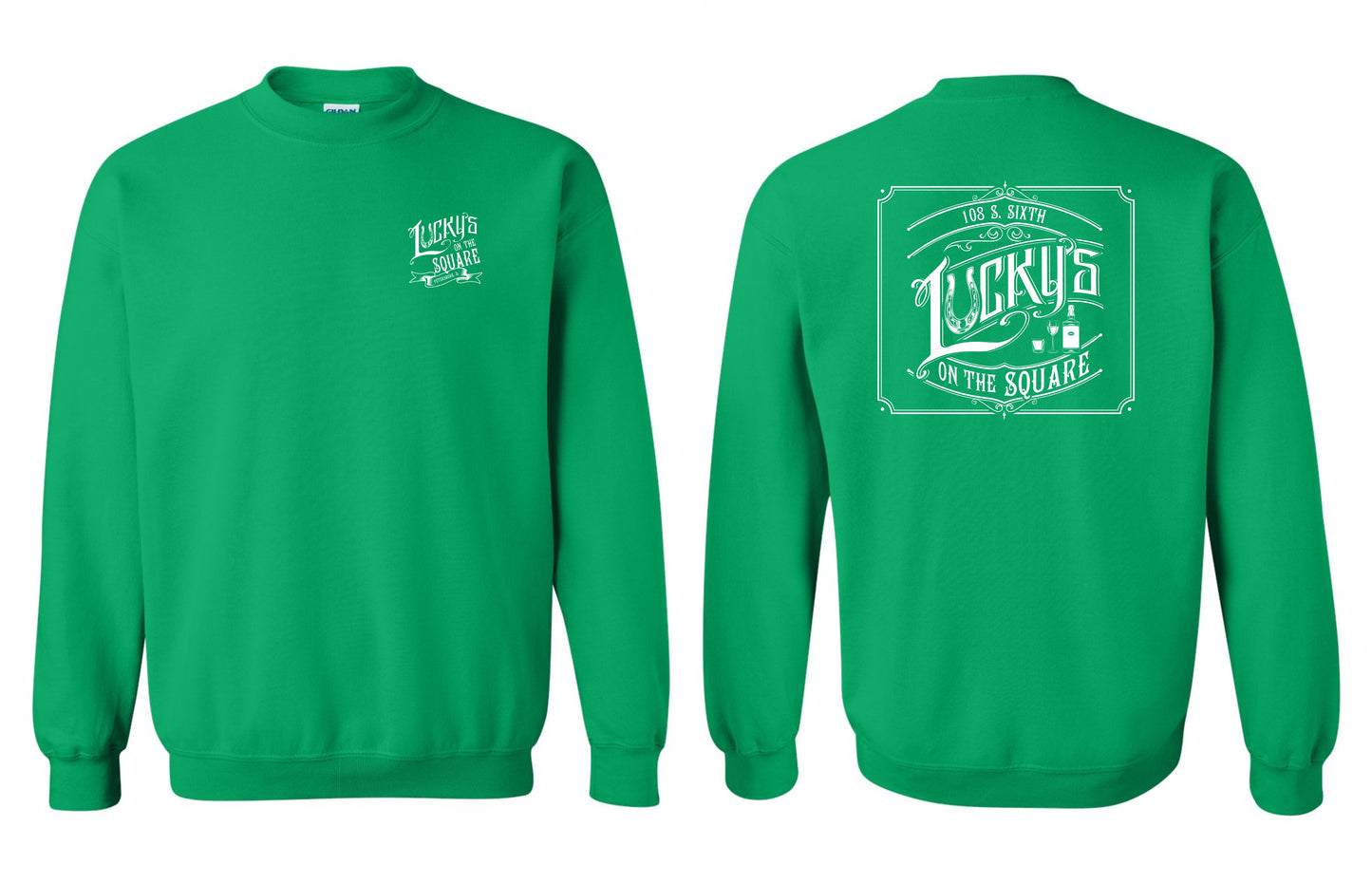 LUCKY'S ON THE SQUARE Unisex Crew Sweatshirt (P.18000)