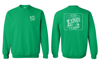 LUCKY'S ON THE SQUARE Unisex Crew Sweatshirt (P.18000)