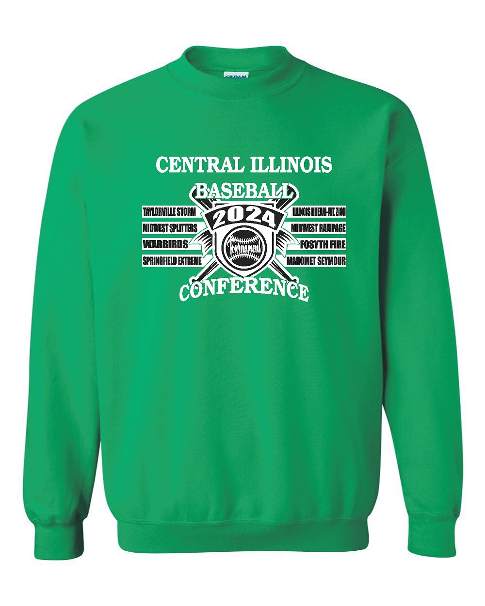 CENTRAL IL BASEBALL CONFERANCE TOURNAMENT CREWNECK SWEATSHIRT (P.18000)