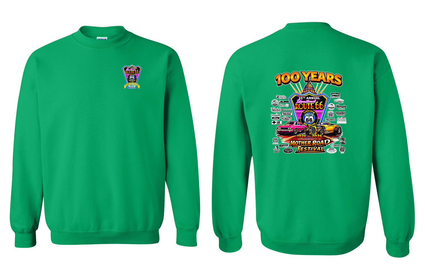 25TH ANNUAL ROUTE 66 MOTHER ROAD FESTIVAL 2026 CREW SWEATSHIRT (P.18000)
