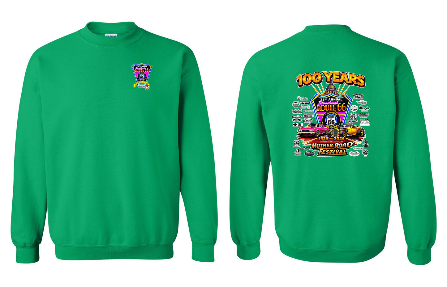 25TH ANNUAL ROUTE 66 MOTHER ROAD FESTIVAL 2026 CREW SWEATSHIRT (P.18000)