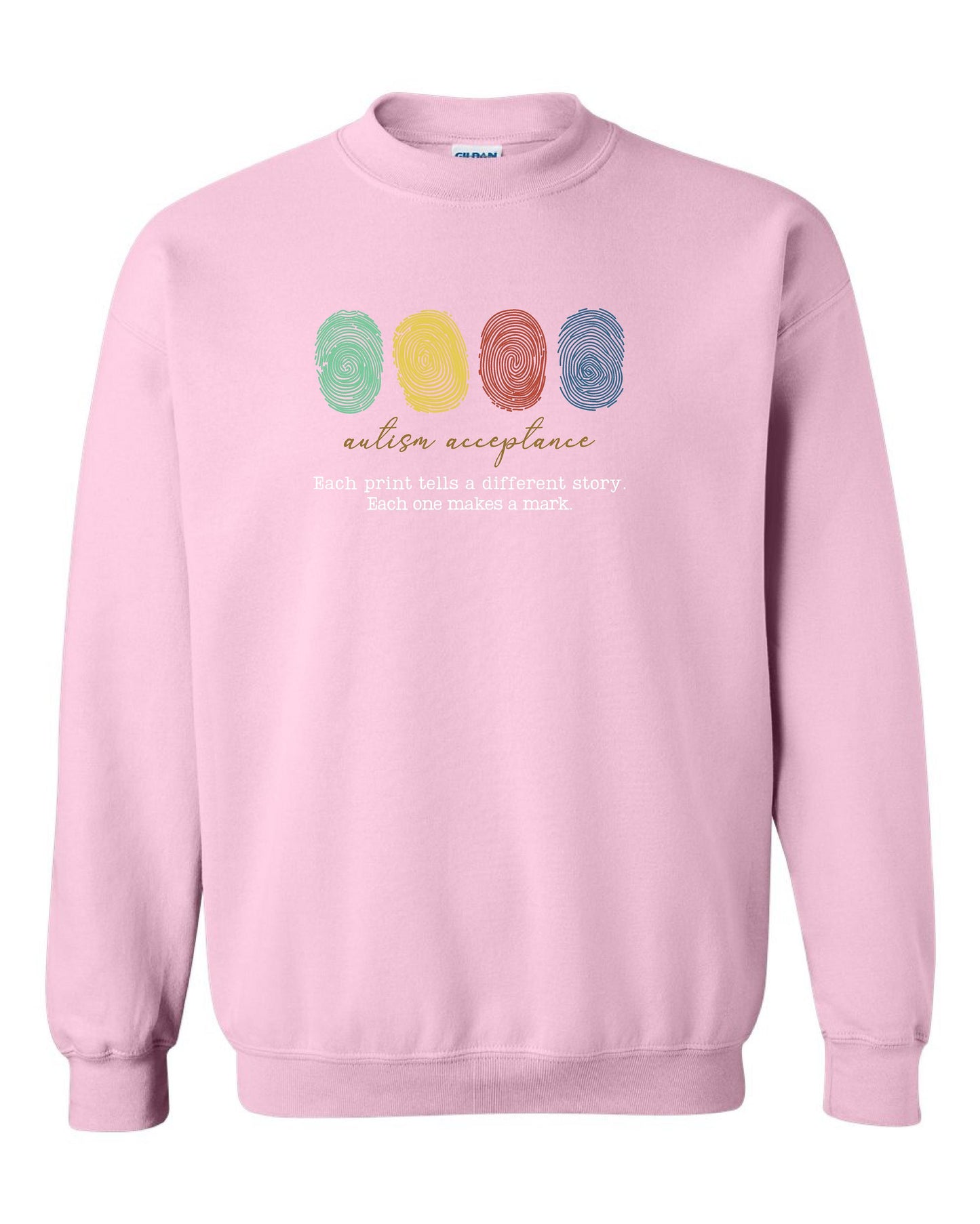 Autism Acceptance Unisex Crewneck Sweatshirt (P.18000/18000B)