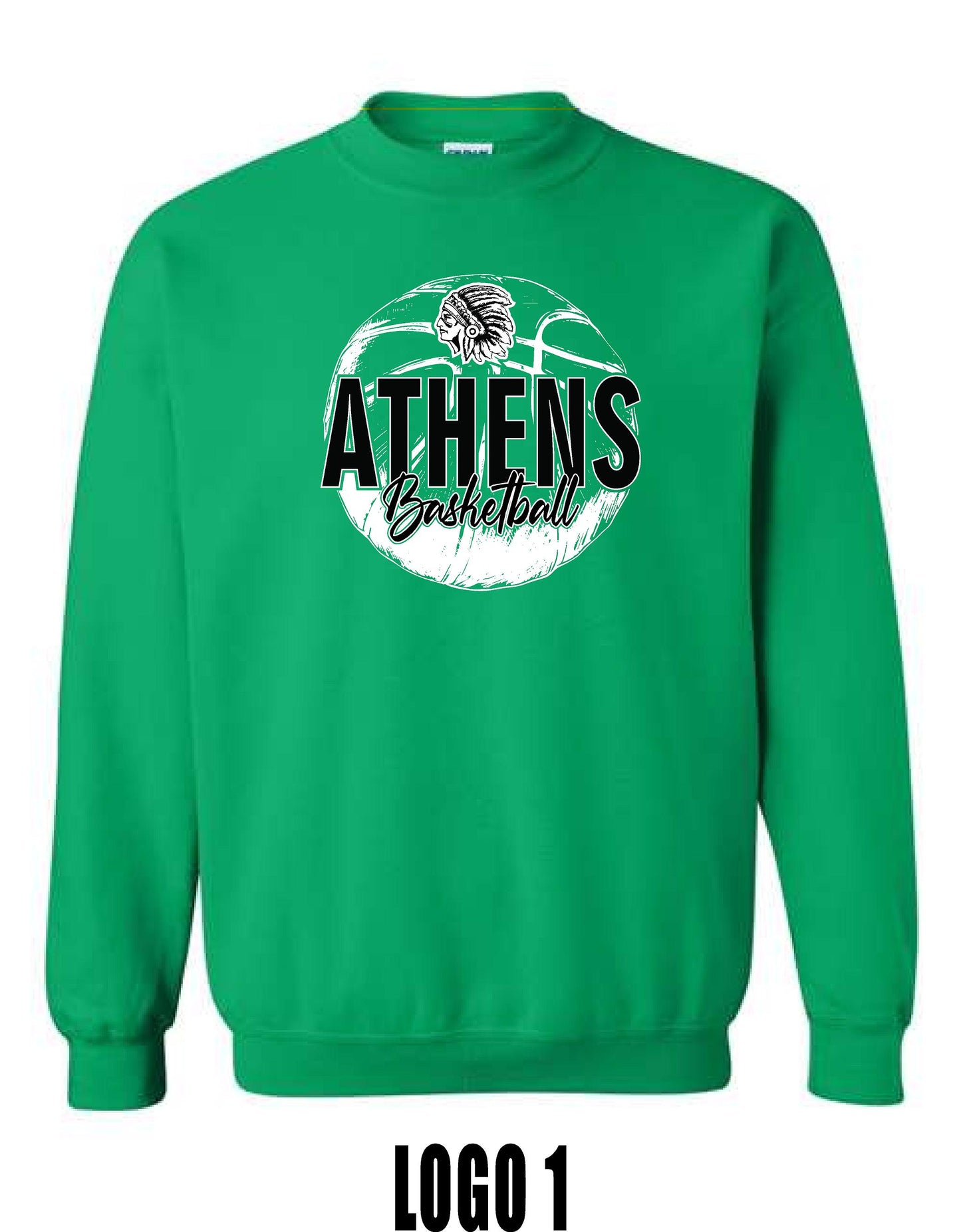 ATHENS JR. HIGH GIRLS BASKETBALL Crew Sweatshirt (P.18000/18000B)