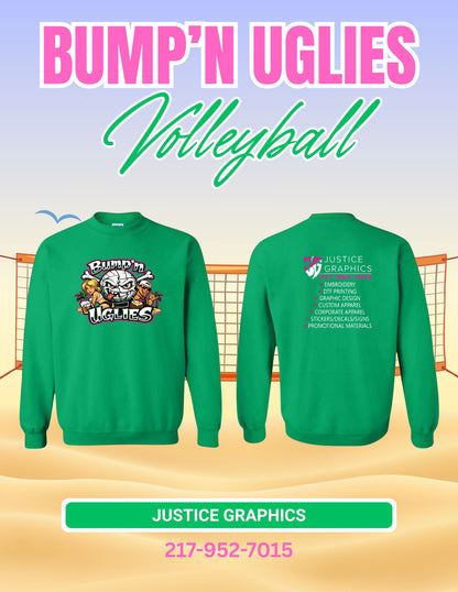 Bump'n Uglies Volleyball Unisex Crewneck Sweatshirt (P.18000)