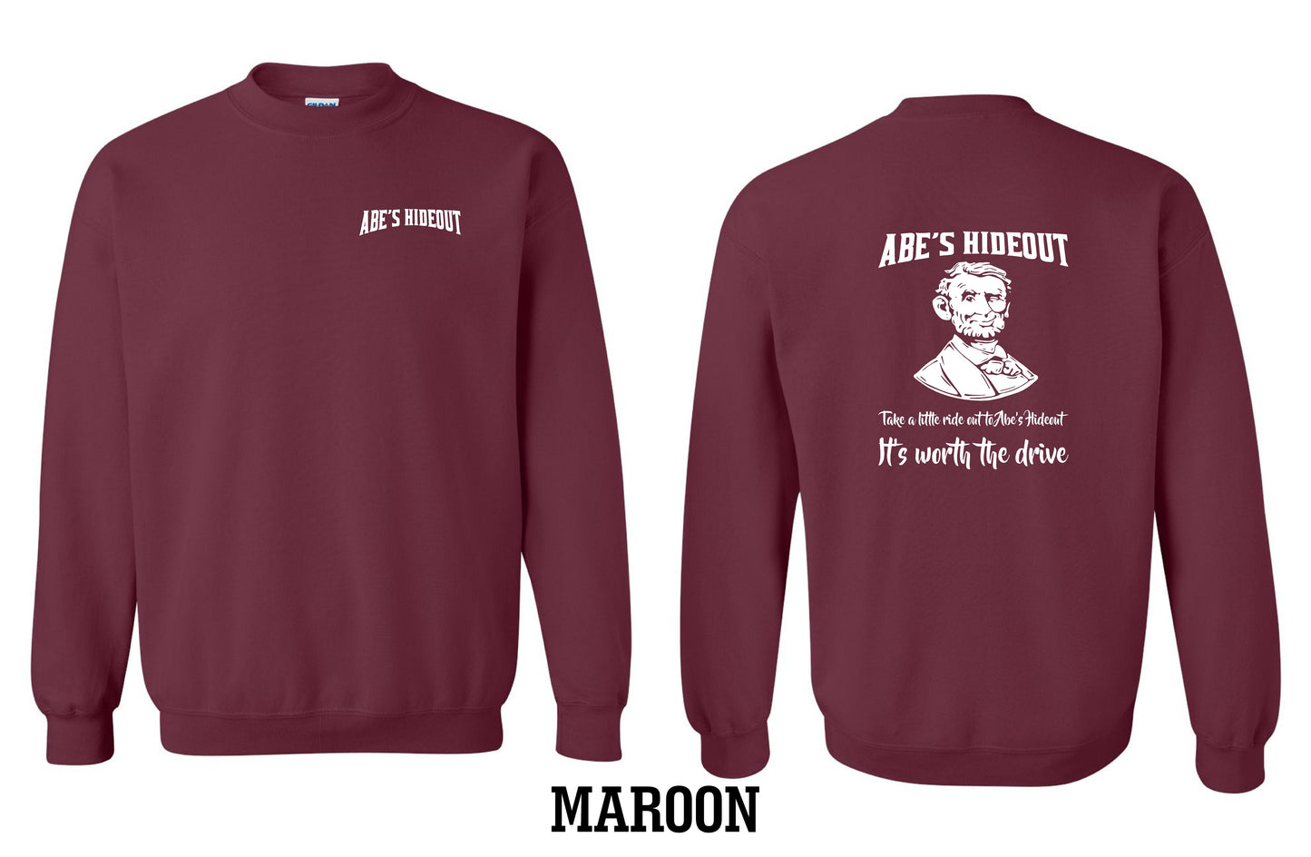 ABE'S HIDEOUT CREW SWEATSHIRT (P.18000)