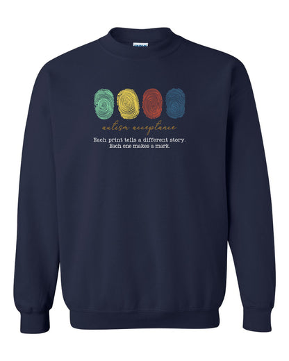 Autism Acceptance Unisex Crewneck Sweatshirt (P.18000/18000B)