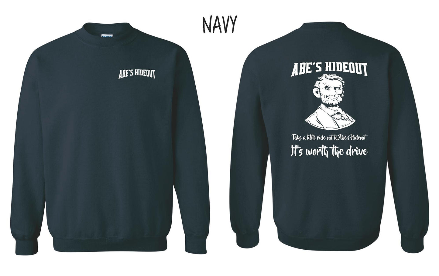 ABE'S HIDEOUT CREW SWEATSHIRT (P.18000)