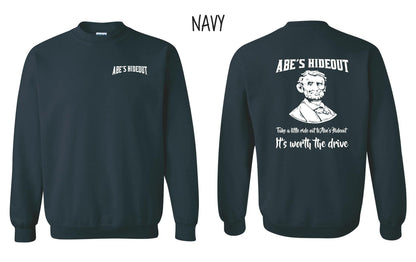 ABE'S HIDEOUT CREW SWEATSHIRT (P.18000)