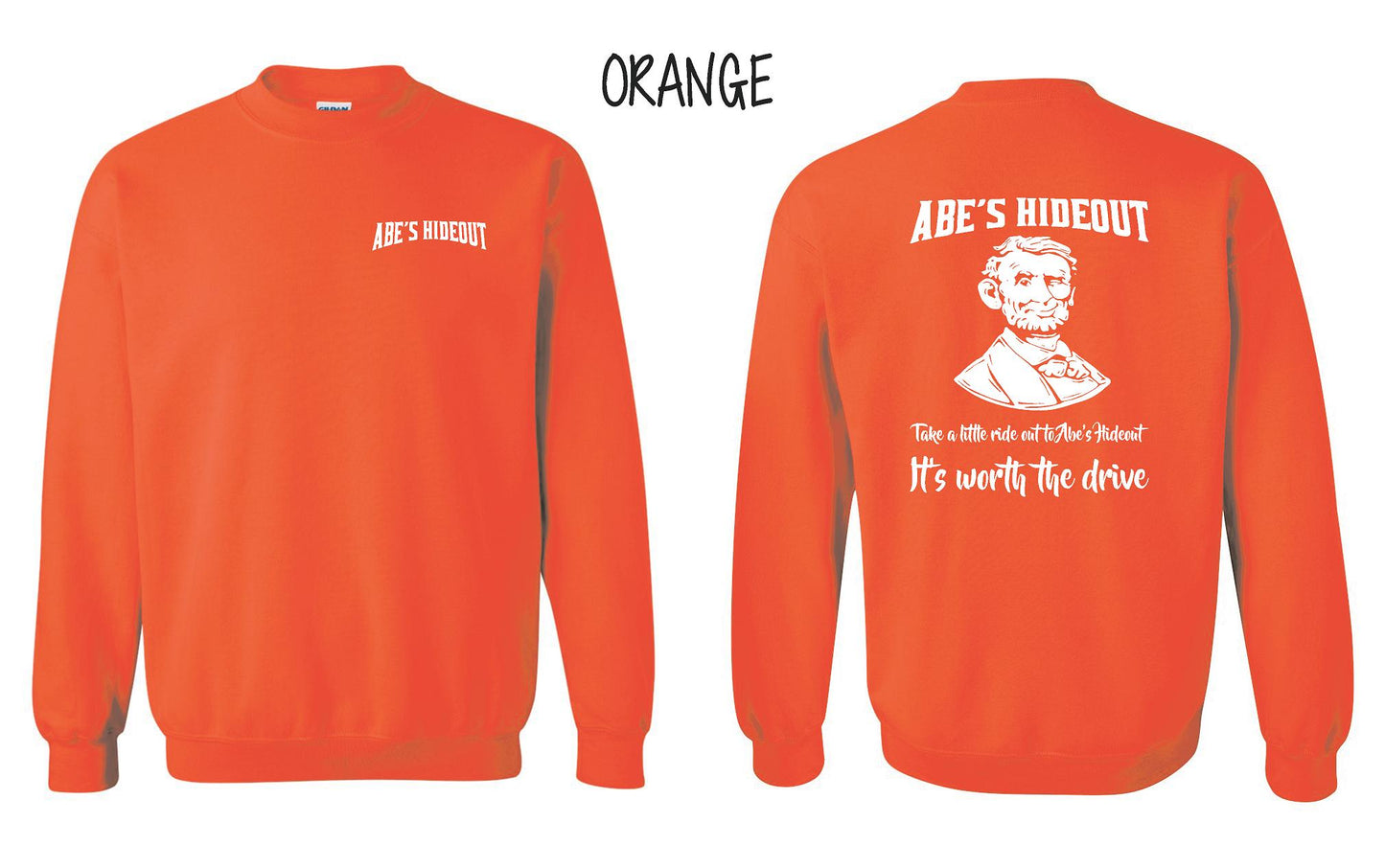 ABE'S HIDEOUT CREW SWEATSHIRT (P.18000)