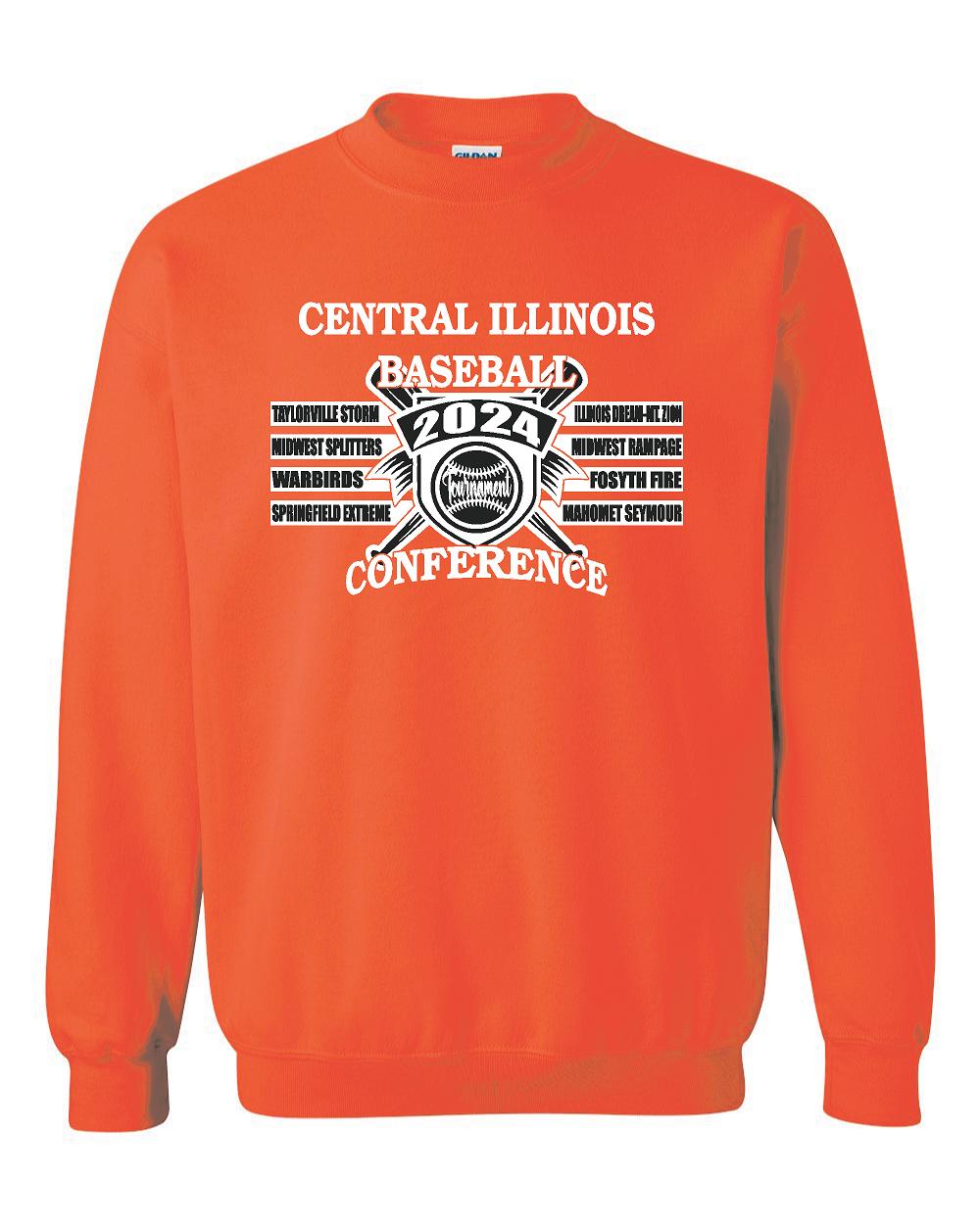 CENTRAL IL BASEBALL CONFERANCE TOURNAMENT CREWNECK SWEATSHIRT (P.18000)