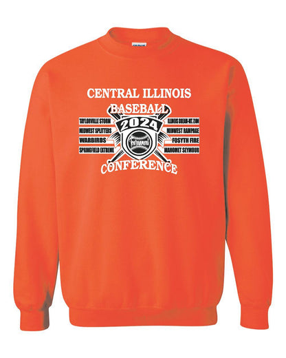 CENTRAL IL BASEBALL CONFERANCE TOURNAMENT CREWNECK SWEATSHIRT (P.18000)