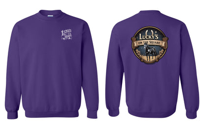 LUCKY'S ON THE SQUARE Unisex Crew Sweatshirt (P.18000)