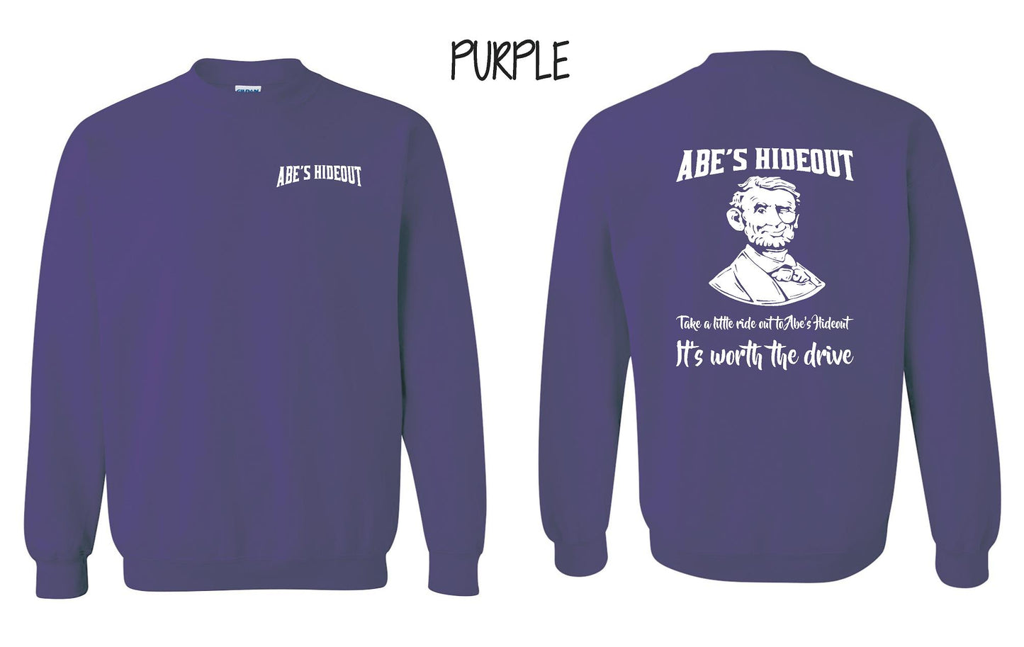 ABE'S HIDEOUT CREW SWEATSHIRT (P.18000)