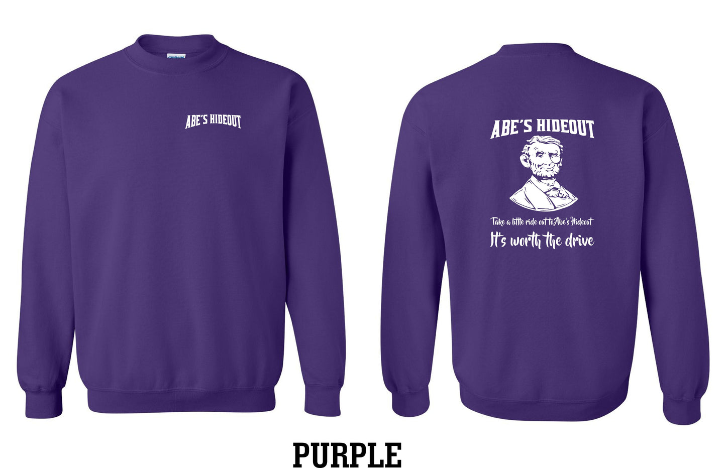 ABE'S HIDEOUT CREW SWEATSHIRT (P.18000)