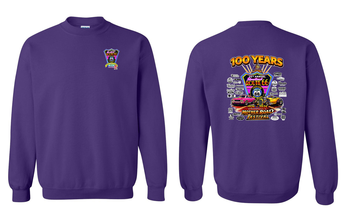 25TH ANNUAL ROUTE 66 MOTHER ROAD FESTIVAL 2026 CREW SWEATSHIRT (P.18000)