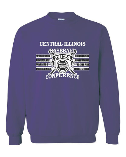 CENTRAL IL BASEBALL CONFERANCE TOURNAMENT CREWNECK SWEATSHIRT (P.18000)