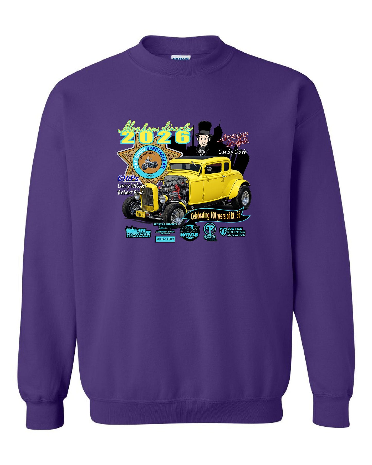 Abe Lincoln Car Show 2026 CREW SWEATSHIRT (P.18000)