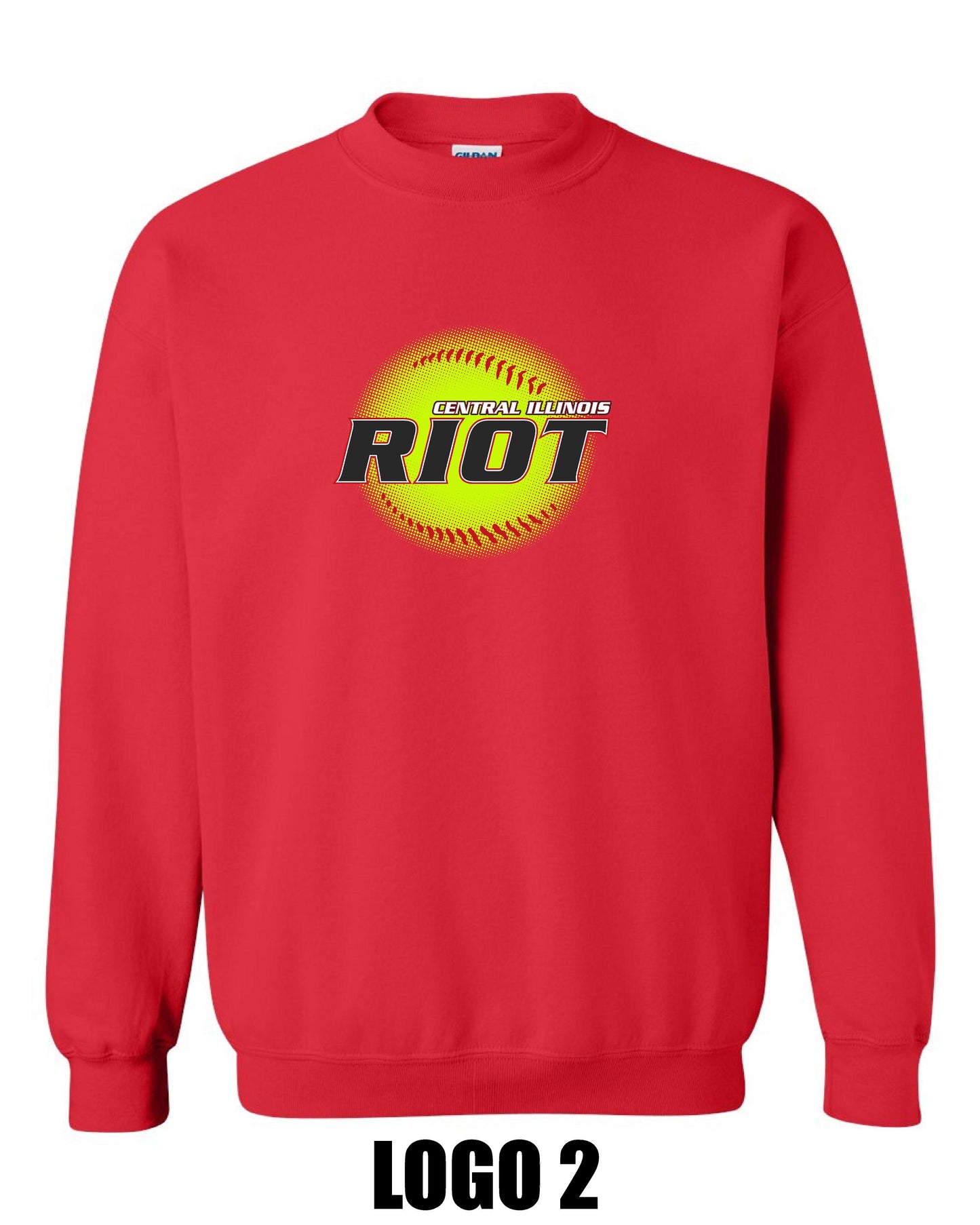RIOT SOFTBALL UNISEX CREW SWEATSHIRT (P.18000)