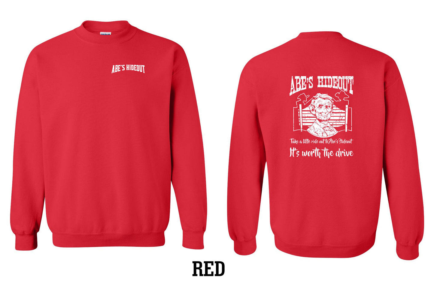 ABE'S HIDEOUT CREW SWEATSHIRT (P.18000)