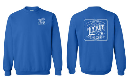 LUCKY'S ON THE SQUARE Unisex Crew Sweatshirt (P.18000)