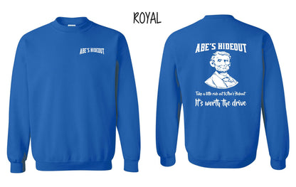 ABE'S HIDEOUT CREW SWEATSHIRT (P.18000)