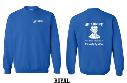 ABE'S HIDEOUT CREW SWEATSHIRT (P.18000)
