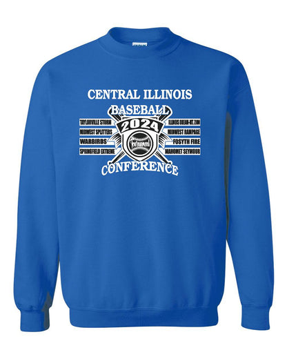 CENTRAL IL BASEBALL CONFERANCE TOURNAMENT CREWNECK SWEATSHIRT (P.18000)