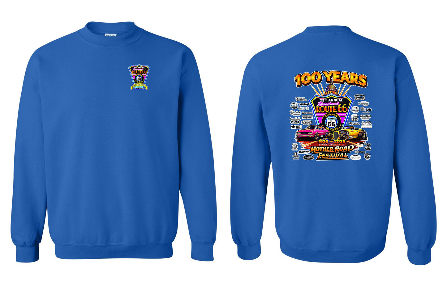 25TH ANNUAL ROUTE 66 MOTHER ROAD FESTIVAL 2026 CREW SWEATSHIRT (P.18000)