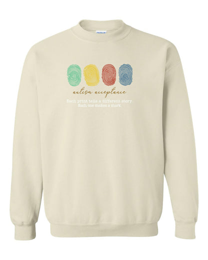 Autism Acceptance Unisex Crewneck Sweatshirt (P.18000/18000B)