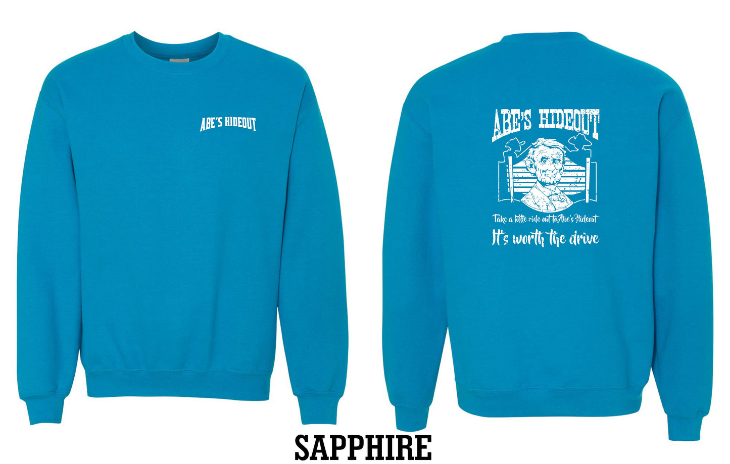 ABE'S HIDEOUT CREW SWEATSHIRT (P.18000)