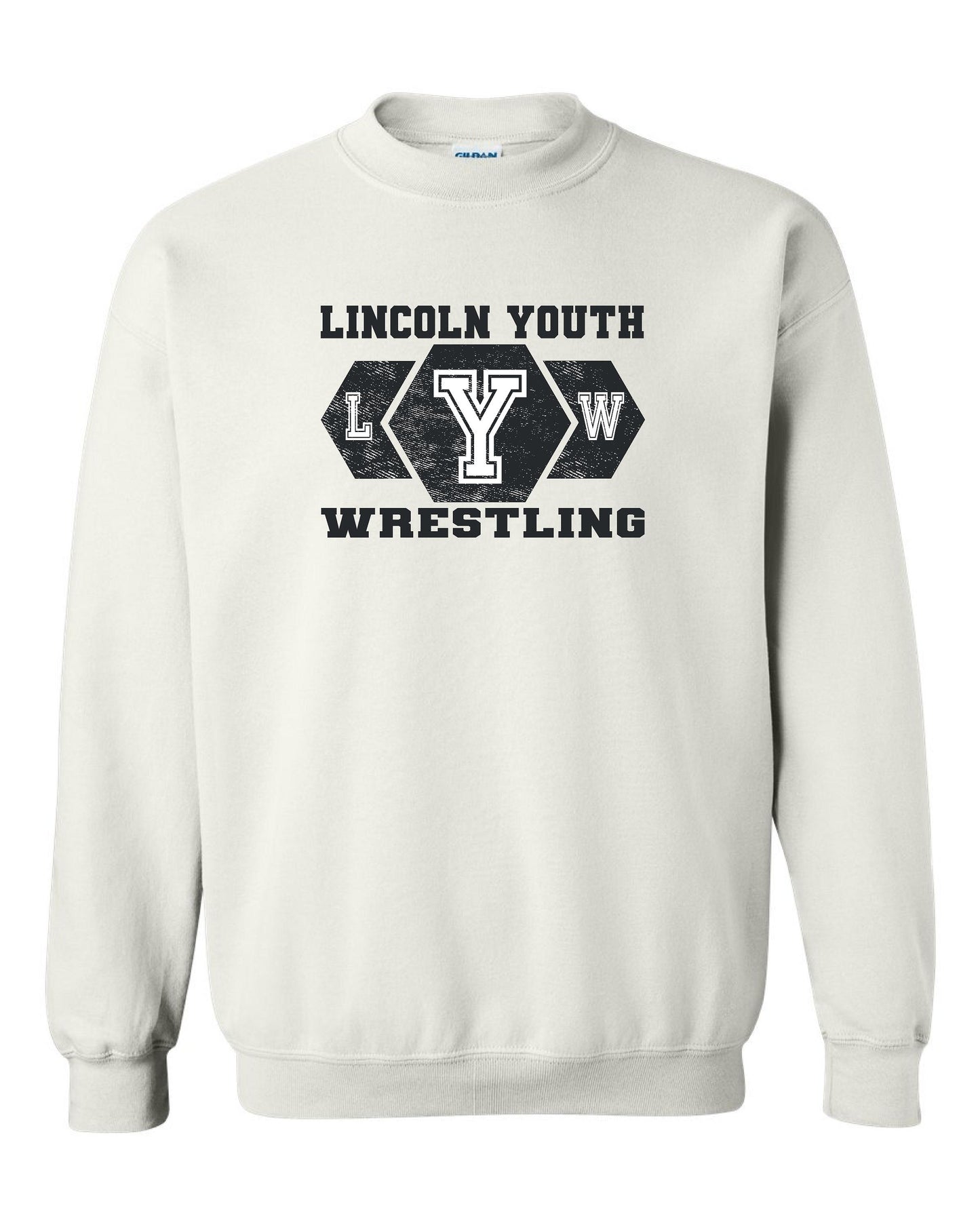 Lincoln Youth Wrestling Unisex Crew Sweatshirt (P.18000/18000B)