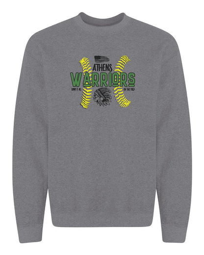 Athens Junior High Softball Unisex Crew Sweatshirt (P.18000)