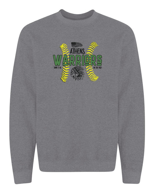 Athens Junior High Softball Unisex Crew Sweatshirt (P.18000)