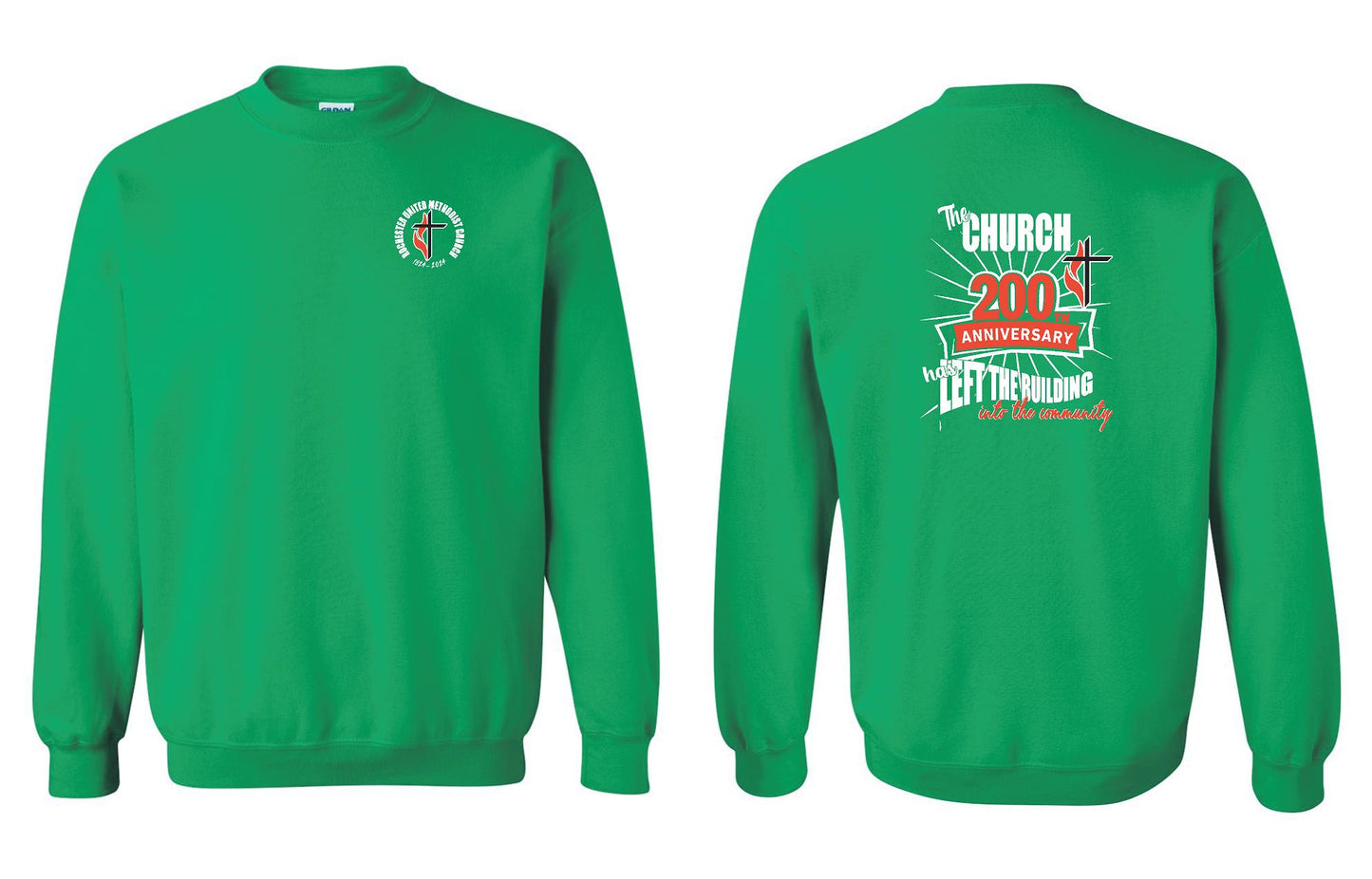 Rochester United Methodist Church UNISEX CREWNECK SWEATSHIRT (P.18000)