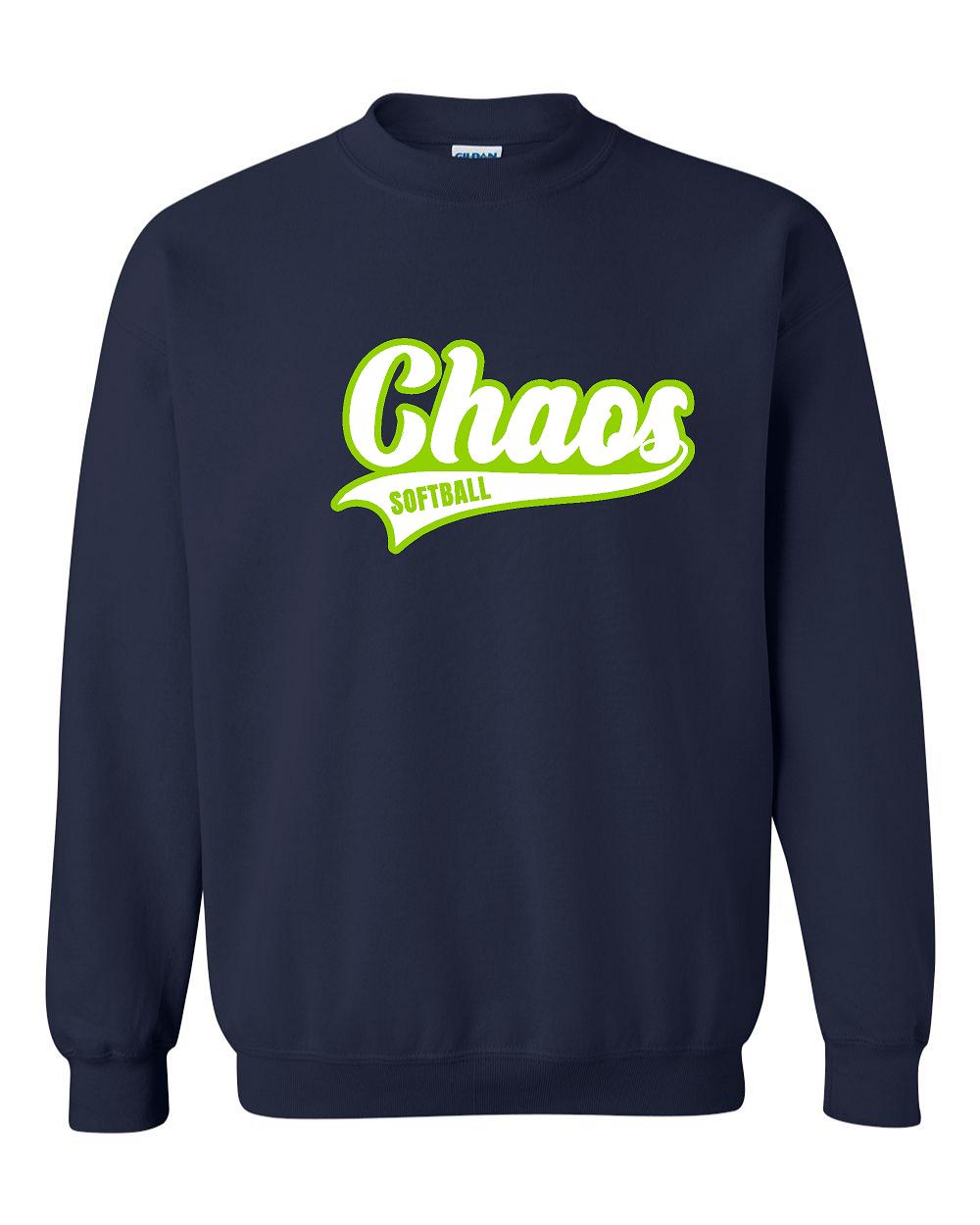 CHAOS SOFTBALL UNISEX CREWNECK SWEATSHIRT (P.18000)