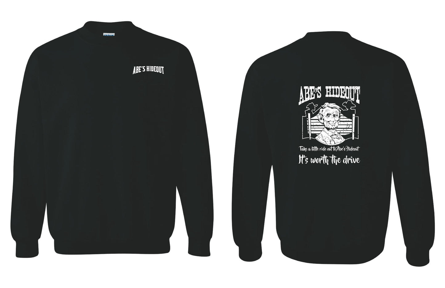 ABE'S HIDEOUT CREW SWEATSHIRT (P.18000)