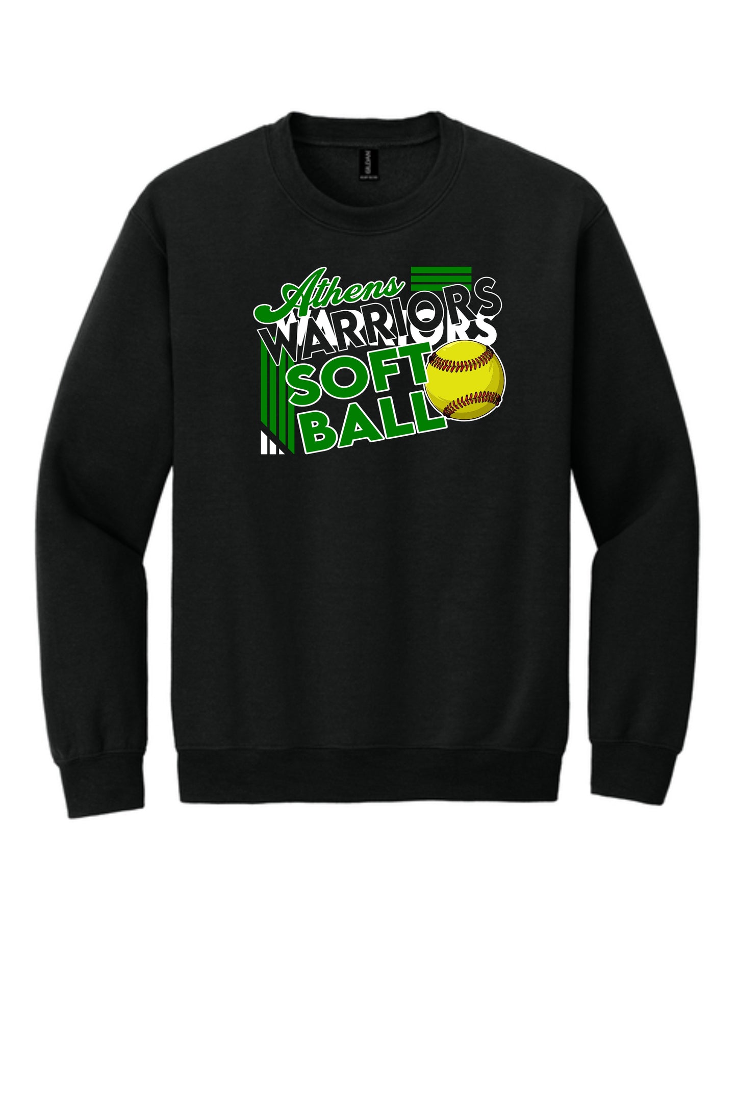 Athens High School Softball Unisex Crew Sweatshirt (P.18000)