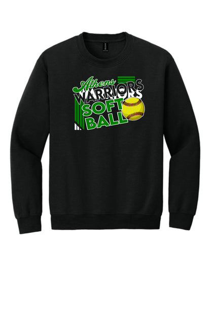 Athens High School Softball Unisex Crew Sweatshirt (P.18000)