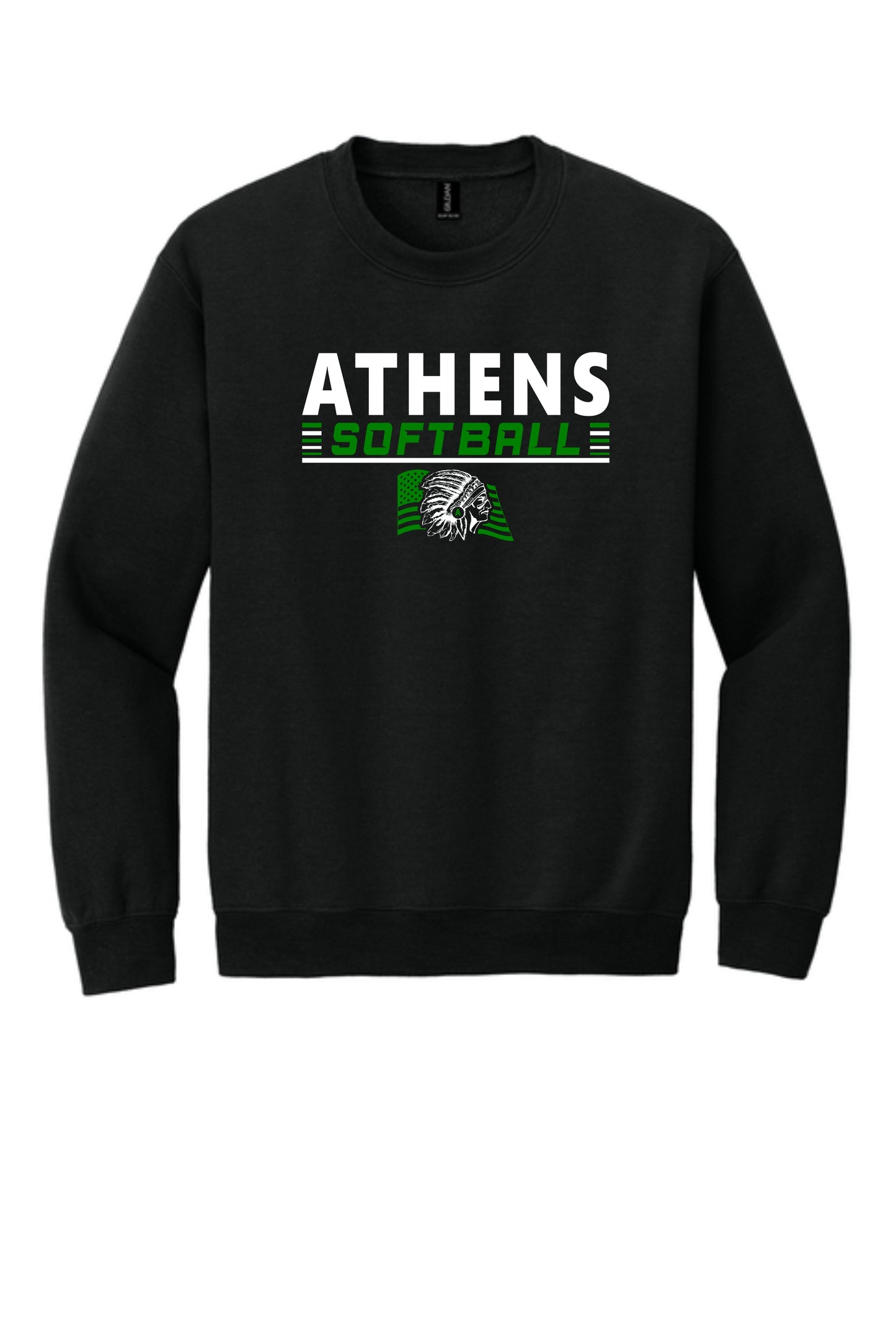 Athens High School Softball Unisex Crew Sweatshirt (P.18000)