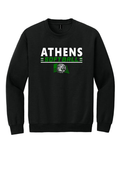 Athens High School Softball Unisex Crew Sweatshirt (P.18000)