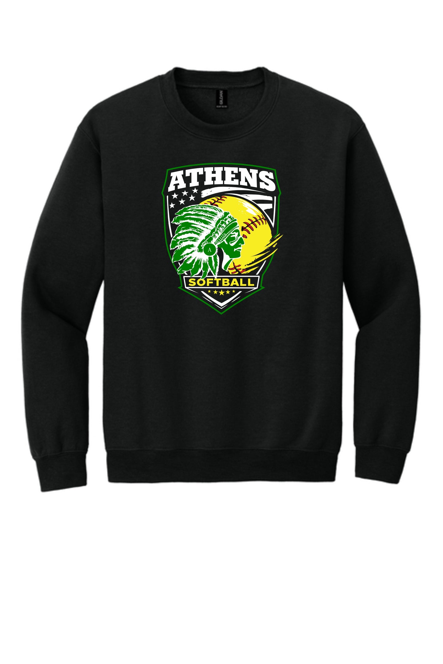 Athens High School Softball Unisex Crew Sweatshirt (P.18000)