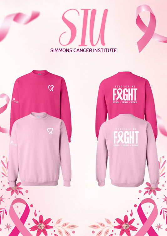 SIU Medicine Simmons Cancer Institute Breast Cancer UNISEX CREWNECK SWEATSHIRT (P.18000)