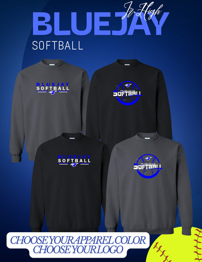 Porta Jr. High Softball Unisex Crew Sweatshirt (P.18000/18000B)