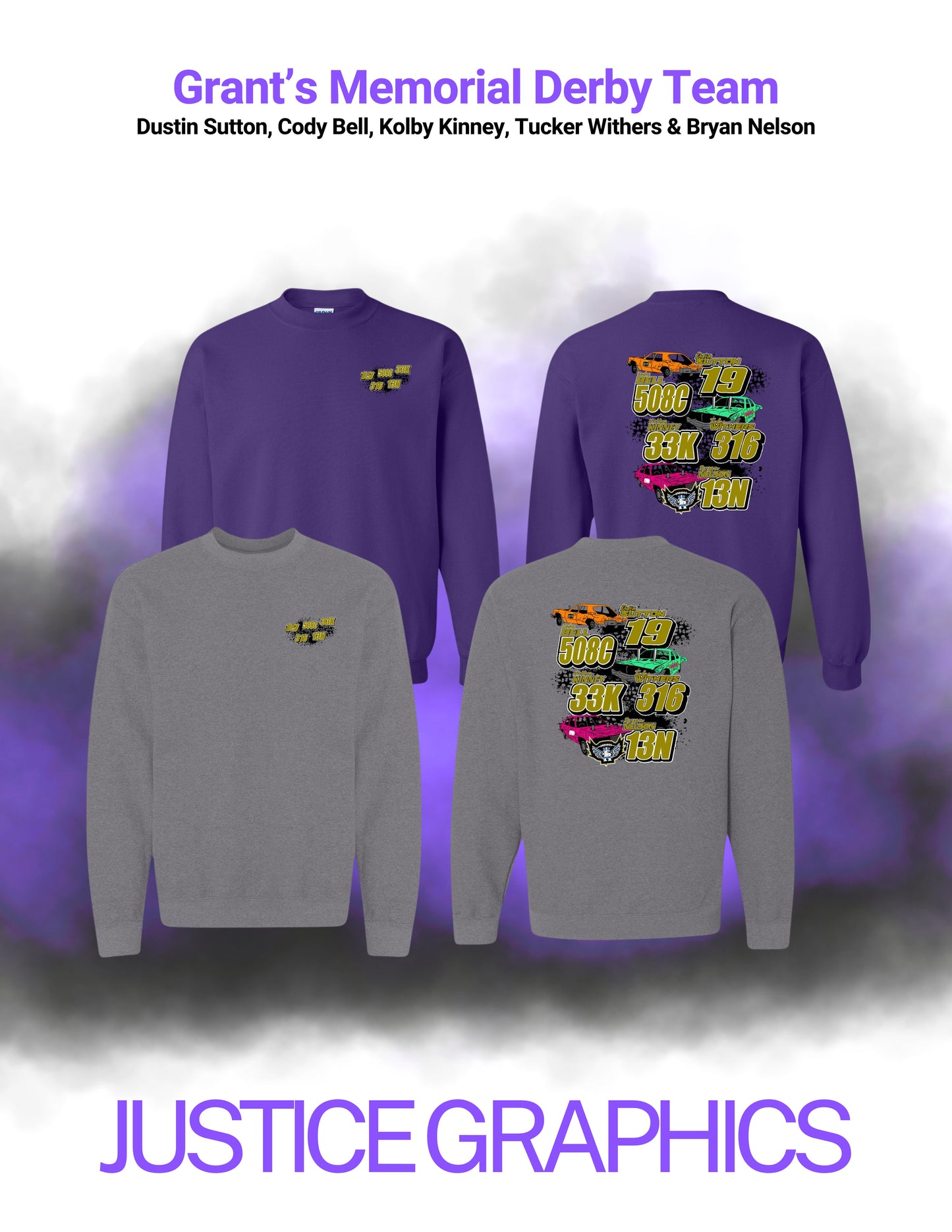 Grant's Memorial Derby Team Crewneck Sweatshirt (P.18000)