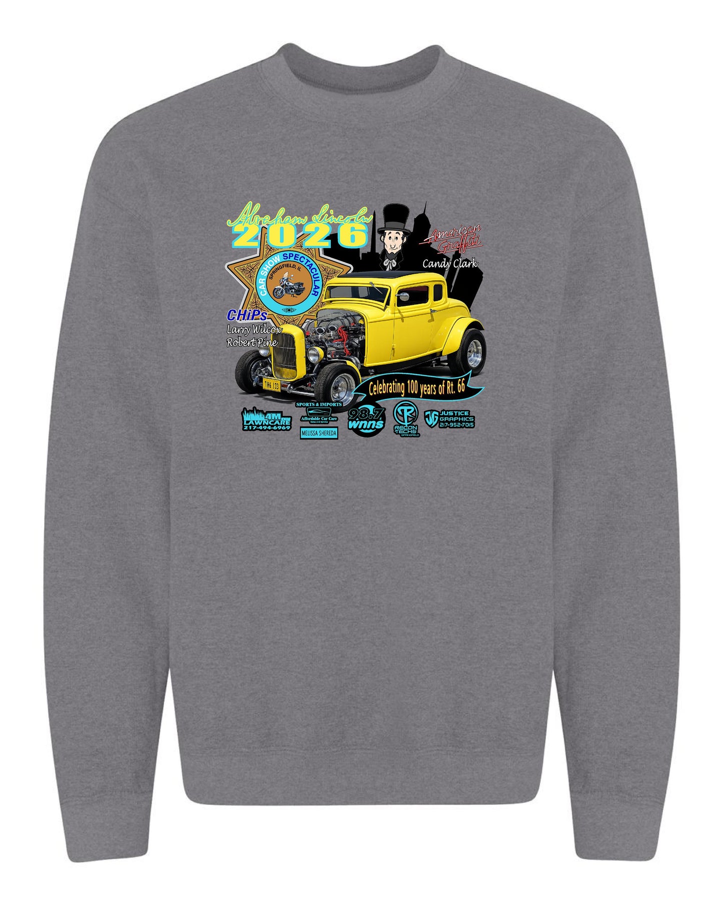 Abe Lincoln Car Show 2026 CREW SWEATSHIRT (P.18000)
